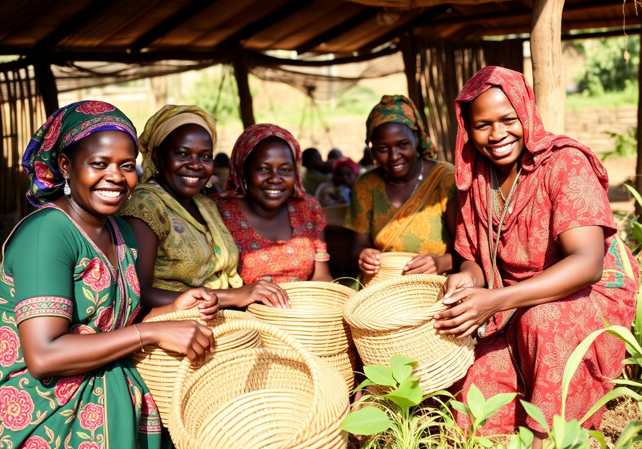 Community women participating in an initiative
